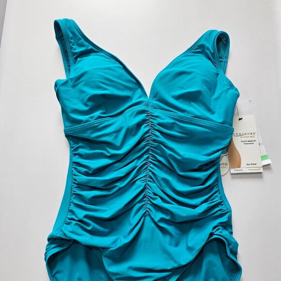 Coco Reef Contours Solitare V-Neck Underwire Tummy-Control One Piece - Picture 6 of 11